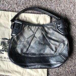 Burberry Shimmer Check Degrade Medium Hobo